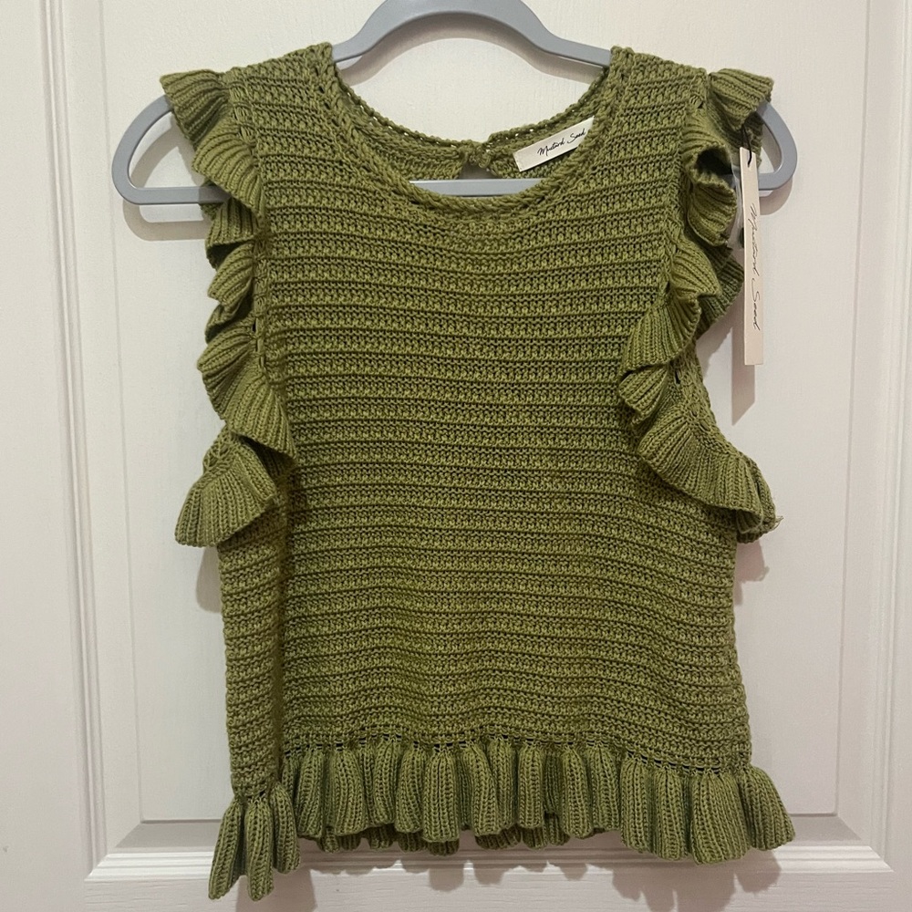 Mustard seed crochet top